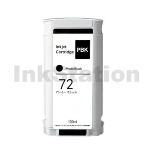 HP 72 Compatible Photo Black 130ml Inkjet Cartridge C9370A / 3WX07A