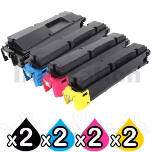 2 Sets of 4-Pack Non-Genuine alternative for TK-5384 Toner Cartridge Combo suitable for Kyocera Ecosys MA4000cifx, PA4000cx [2BK,2C,2M,2Y]