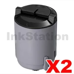 2 x Compatible for Samsung CLP-K300A Black Toner - 2,000 pages on 5% coverage