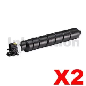 2 x Non-Genuine alternative for TK-8369K Black Toner Cartridge suitable for Kyocera TASKalfa 2554ci - 25,000 pages