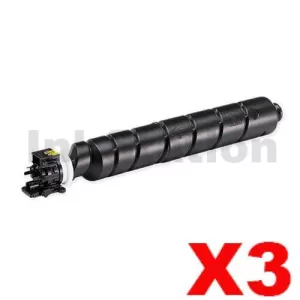3 x Non-Genuine alternative for TK-8369K Black Toner Cartridge suitable for Kyocera TASKalfa 2554ci - 25,000 pages