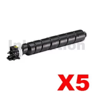 5 x Non-Genuine alternative for TK-8369K Black Toner Cartridge suitable for Kyocera TASKalfa 2554ci - 25,000 pages