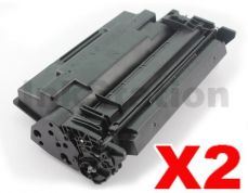 2 x HP CF226X (26X) Compatible Black Toner Cartridge - 9,000 Pages