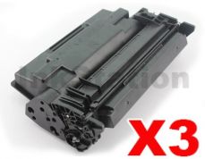 3 x HP CF226X (26X) Compatible Black Toner Cartridge - 9,000 Pages