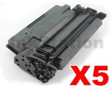 5 x HP CF226X (26X) Compatible Black Toner Cartridge - 9,000 Pages