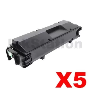 5 x Non-Genuine alternative for TK-5374K Black Toner Cartridge suitable for Kyocera Ecosys MA3500cix, MA3500cifx, PA3500cx - 7,000 pages