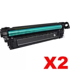 2 x HP 508X (CF360X) Compatible Black Toner Cartridge - 12,500 pages