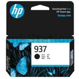 HP 937 Genuine Black Ink Cartridge 4S6W5NA - 1,250 Pages