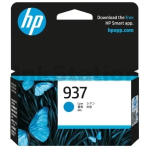 HP 937 Genuine Cyan Ink Cartridge 4S6W2NA - 800 Pages