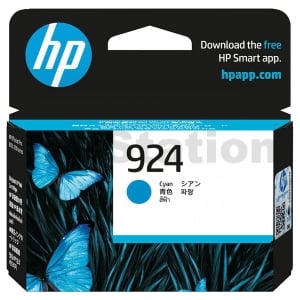 HP 924 Genuine Cyan Ink Cartridge 4K0U3NA - 400 Pages