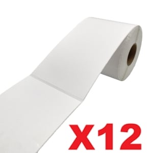 12 Rolls DHL Shipping Labels Perforated Thermal Label 100mm X 200mm - 300 Labels per Roll