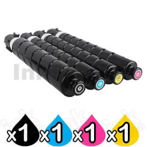 4 Pack Canon TG-71 (GPR-55) Compatible Toner Cartridges [1BK,1C,1M,1Y]