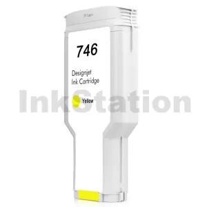 HP 746 Compatible Yellow 300ML DesignJet Ink Cartridge P2V79A / 3WX38A