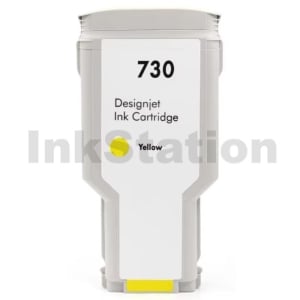 HP 730 Compatible Yellow 300ML DesignJet Inkjet Cartridge P2V70A
