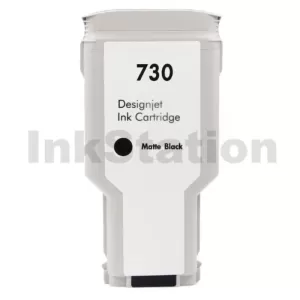 HP 730 Compatible Matte Black 300ML DesignJet Inkjet Cartridge P2V71A / 3ED51A