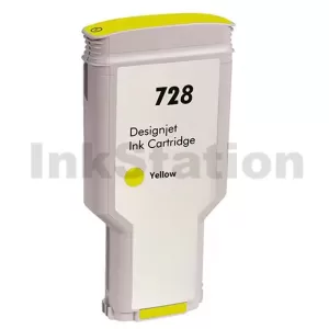HP 728 Compatible Yellow 300ML Inkjet Cartridge F9K15A