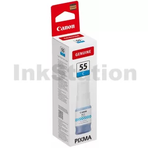 Genuine Canon GI-55C Cyan Ink Bottle - 3,000 pages