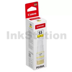 Genuine Canon GI-55Y Yellow Ink Bottle - 3,000 pages