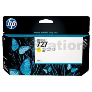 HP 727 Genuine Yellow 130ml Inkjet Cartridge B3P21A
