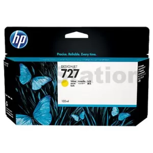 HP 727 Genuine Yellow 130ml Inkjet Cartridge B3P21A