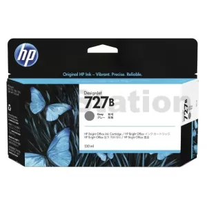 HP 727 / 727B Genuine Grey 130ml Inkjet Cartridge B3P24A / 3WX15A