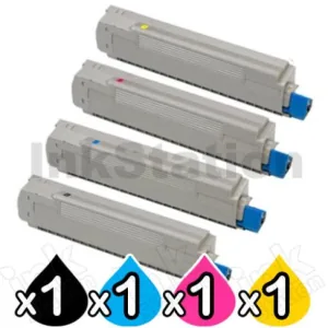 4 Pack OKI ES8473 Compatible Toner Cartridges Combo 45862836 - 45862833 [1BK,1C,1M,1Y]