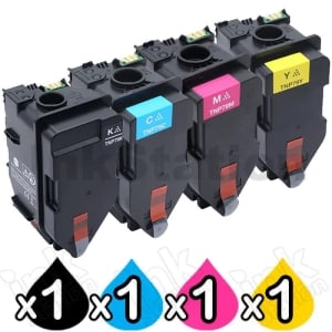 4 Pack Konica Minolta BIZHUB C3350i / C4050i TNP79 Compatible Toner Cartridges AAJW190 - AAJW490 [1BK,1C,1M,1Y]