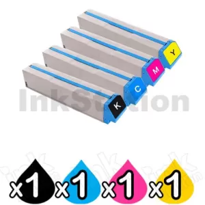 4 Pack Compatible OKI C911 / C931 / C941 Toner Cartridges (45536429-45536432)