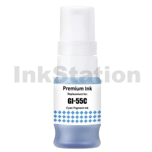 Compatible Canon GI-55C Cyan Ink Bottle - 3,000 pages