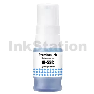 Compatible Canon GI-55C Cyan Ink Bottle - 3,000 pages