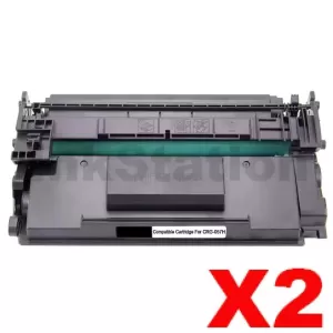 2 x Canon CART-057H Black Compatible Toner Cartridge - 10,000 pages