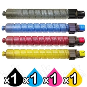 4 Pack Ricoh MP-C4502 MP-C5502 Compatible Toner Cartridges [1BK,1C,1M,1Y]