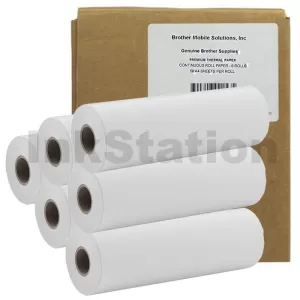 Genuine Brother A4 Width Continuous Roll Thermal Paper PA-R-411B - 30m x 210mm (pack of 6 rolls)