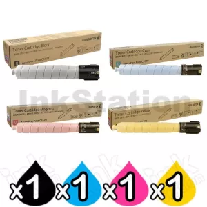 4 Pack Genuine Fujifilm ApeosPort Print C5570 Toner Cartridges CT203402 - CT203405 [1BK,1C,1M,1Y]