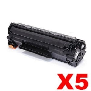 5 x Compatible Canon CART-337 Black Toner Cartridge - 2,100 pages