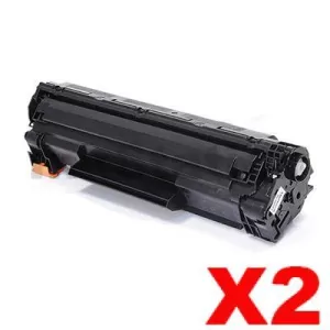 2 x Compatible Canon CART-337 Black Toner Cartridge - 2,100 pages