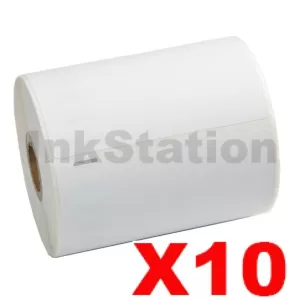 10 x Dymo SD0904980 Compatible White Label Roll 104mm x 159mm - 220 labels per roll (With Chip) for LabelWriter 5XL