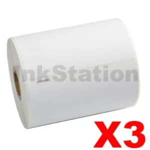 3 x Dymo SD0904980 Compatible White Label Roll 104mm x 159mm - 220 labels per roll (With Chip) for LabelWriter 5XL