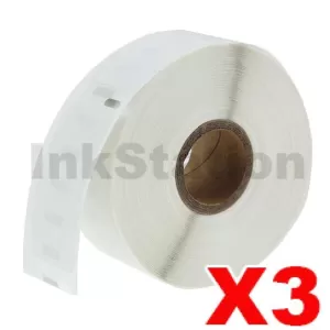 3 x Dymo SD11352 / S0722520 Compatible White Label Roll 25mm x 54mm - 500 labels per roll (with chip) for LabelWriter 550/5XL