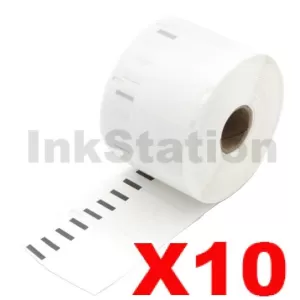 10 x Dymo SD11354 / S0722540 Compatible Multi Purpose Label Roll 57mm x 32mm - 1,000 labels per roll (with chip) for LabelWriter 550/5XL