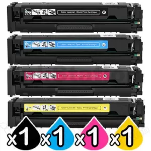 4 Pack HP 206X W2110X-W2113X Compatible High Yield Toner Cartridges [1BK,1C,1M,1Y]