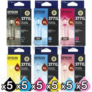 30 Pack Epson 277XL Genuine High Yield Inkjet Cartridges [5BK,5C,5M,5Y,5LC,5LM]