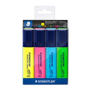 Staedtler Textsurfer 364 Classic Highlighter Assorted 4 Pack