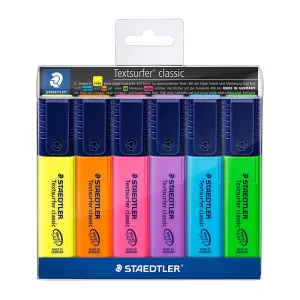 Staedtler Textsurfer 364 Classic Highlighter Assorted 6 Pack