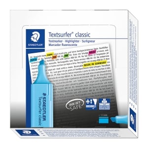Staedtler Textsurfer 364 Classic Highlighter Blue 10 Pack
