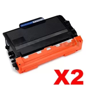 2 x Compatible Brother TN-3440 Toner High Yield - 8,000 pages