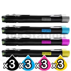 3 sets of 4 Pack Fuji Xerox DocuPrint CM415AP Compatible Toner Combo (CT202352-CT202355)