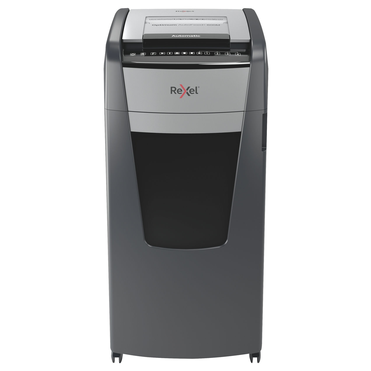 Rexel Optimum AutoFeed+ 100X Automatic 100Sheet Cross Cut Paper Shredder Black 2020100XAU