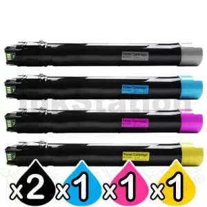 5 Pack Fuji Xerox DocuPrint CM415AP Compatible Toner Combo (CT202352-CT202355)