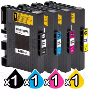 4 Pack Compatible Sawgrass SG500 SG1000 Sublimation Ink Cartridges Combo [1BK,1C,1M,1Y]